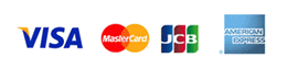 【VISA】【MasterCard】【JCB】【American Express】